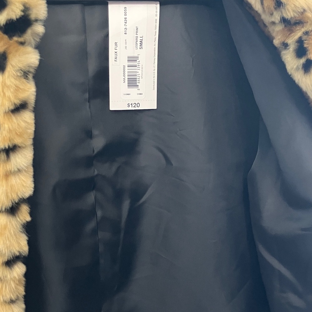 Nicole Miller Brown Teddy Jacket Faux Fur Plush - Picture 3 of 7